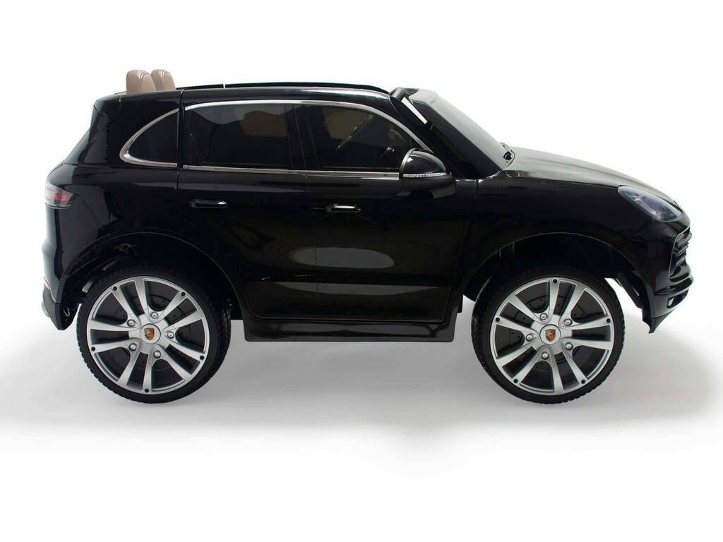 Auto batteria Porsche Cayenne S 12 v. Radiocomando 2 posti in pelle verniciata Injusa 7192