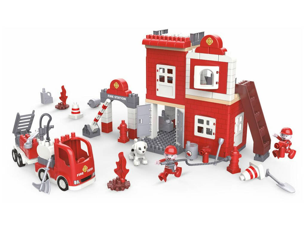 Blocs de construction caserne de pompiers 158 pièces