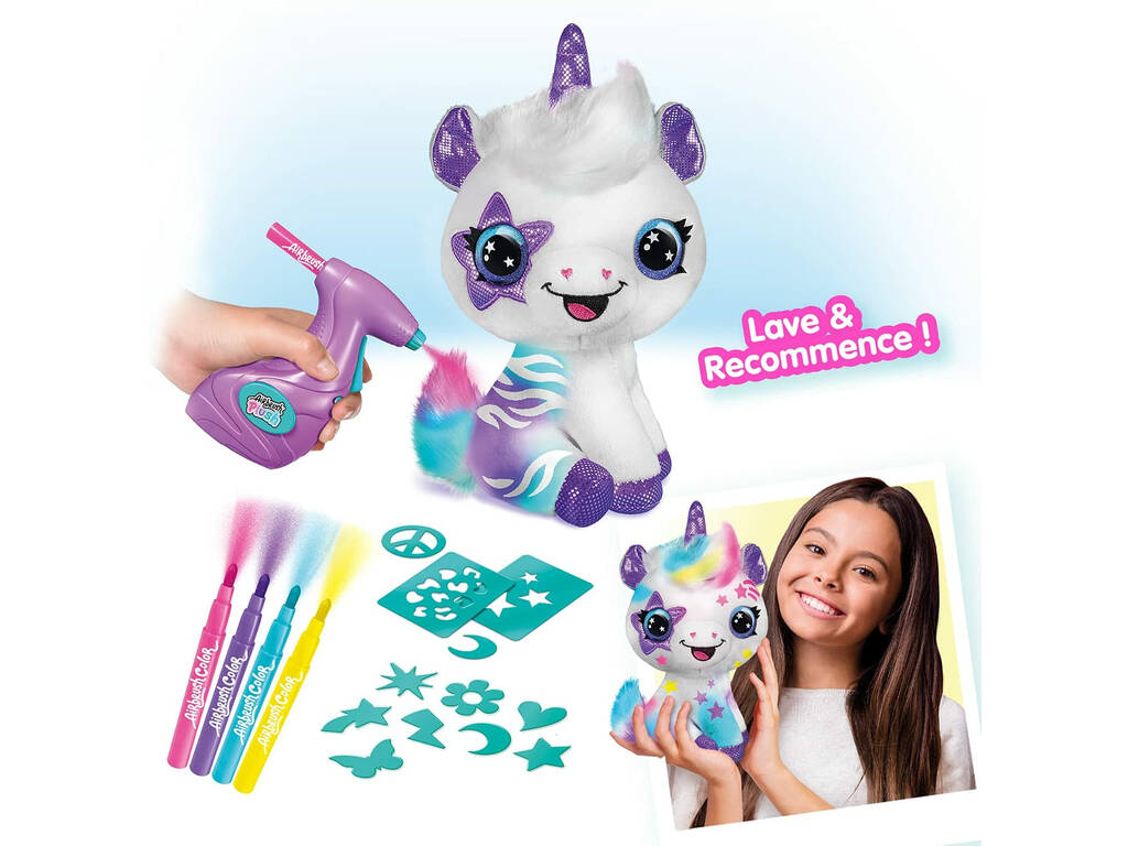 Airbrush Plush Colore Teu Unicórnio Canal Toys OFG228