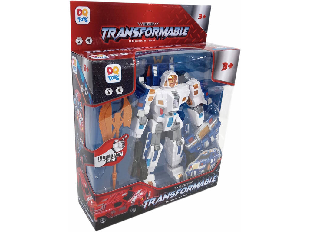 Robot 22 cm. Blu trasformabile