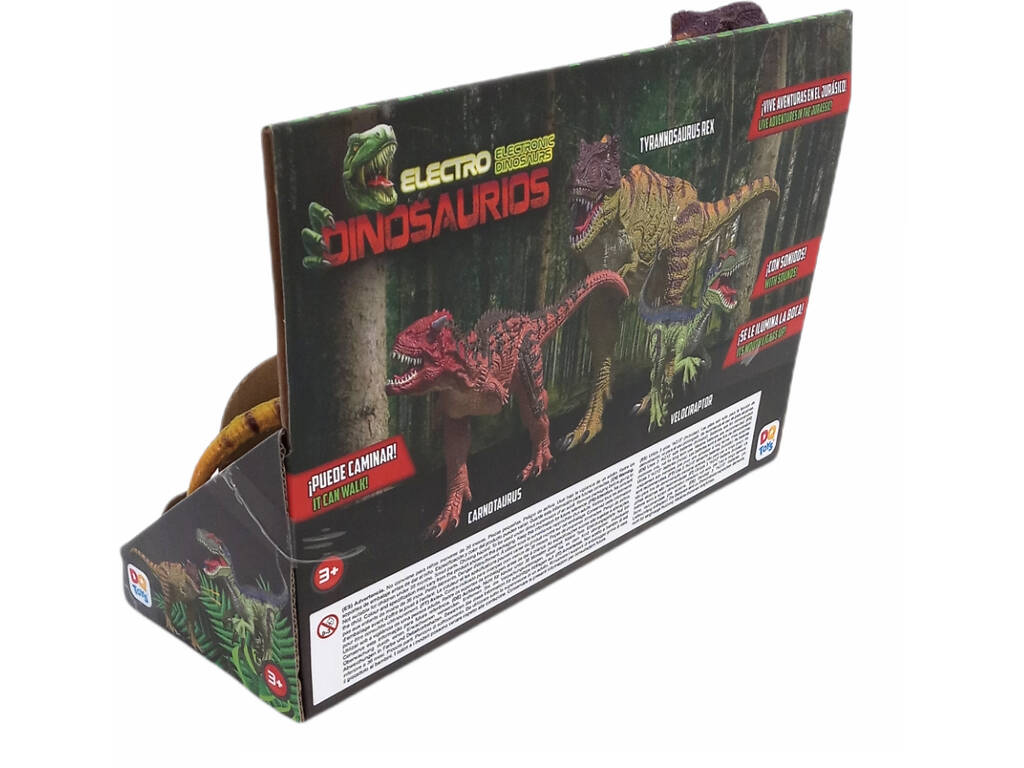 Dinosauro elettronico Tirannosauro Rex verde con luce e suoni