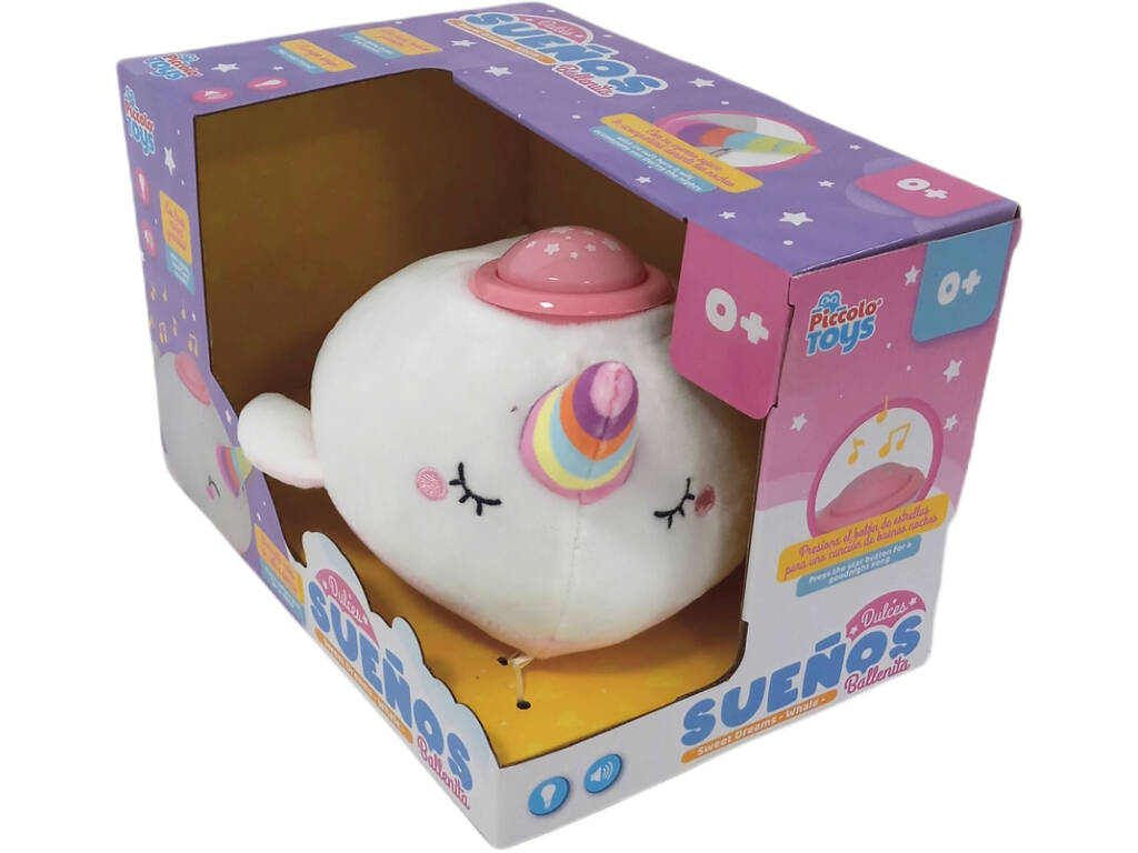Peluche marine pour enfants Goodnight 30 cm. avec lumières et sons