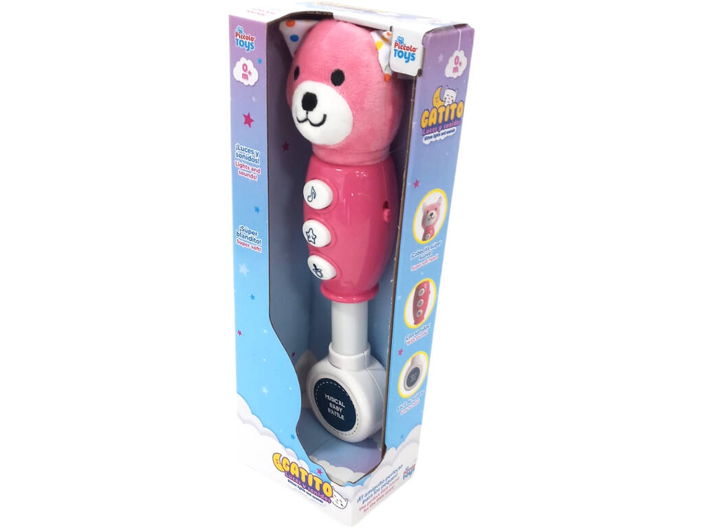 Peluche pour enfants 27 cm. Lumières et sons du chaton