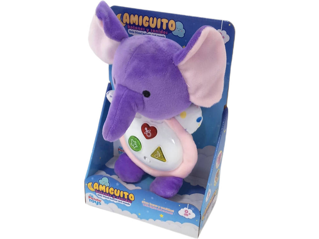 Peluche Infantil Elefante Luces y Sonidos
