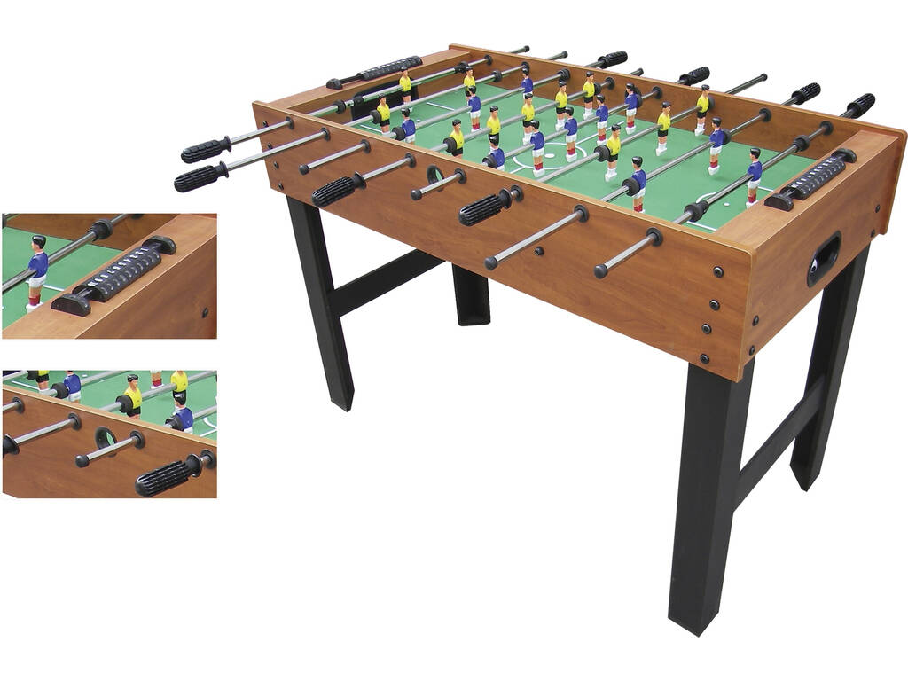 Calcio balilla in legno 121x61x80 cm. Verimpro 41001