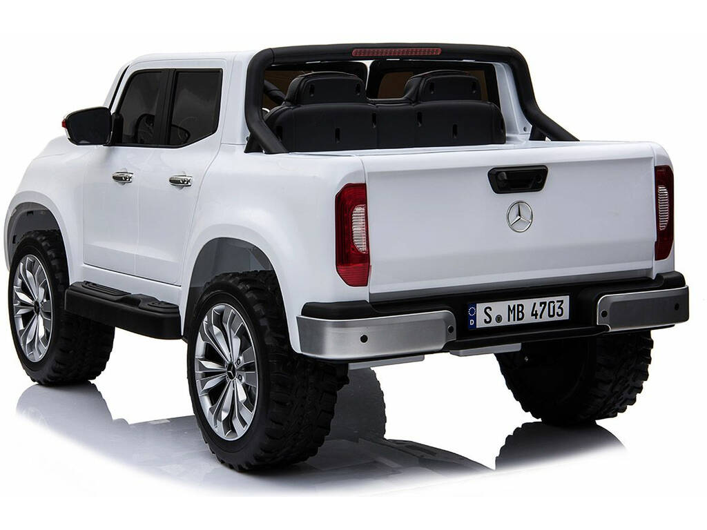 Auto batteria Mercedes Benz X-Class Radio Comando 12v. Bianco