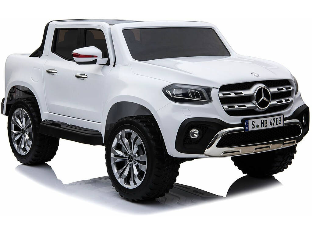 Auto batteria Mercedes Benz X-Class Radio Comando 12v. Bianco