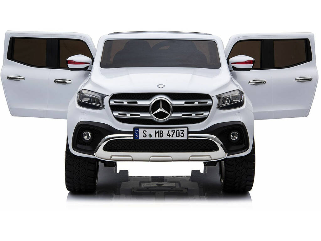 Auto batteria Mercedes Benz X-Class Radio Comando 12v. Bianco
