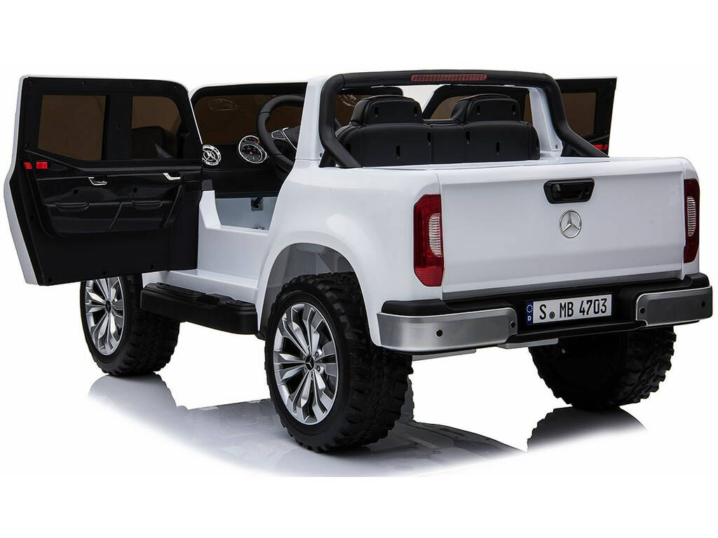 Auto batteria Mercedes Benz X-Class Radio Comando 12v. Bianco