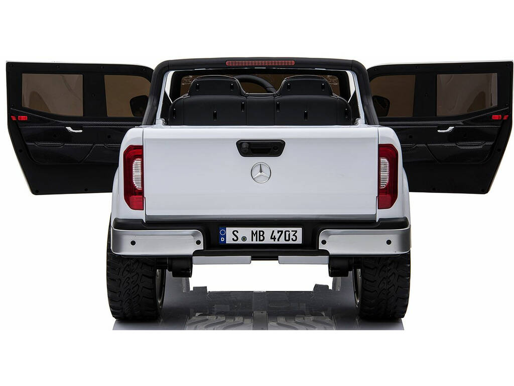 Auto batteria Mercedes Benz X-Class Radio Comando 12v. Bianco