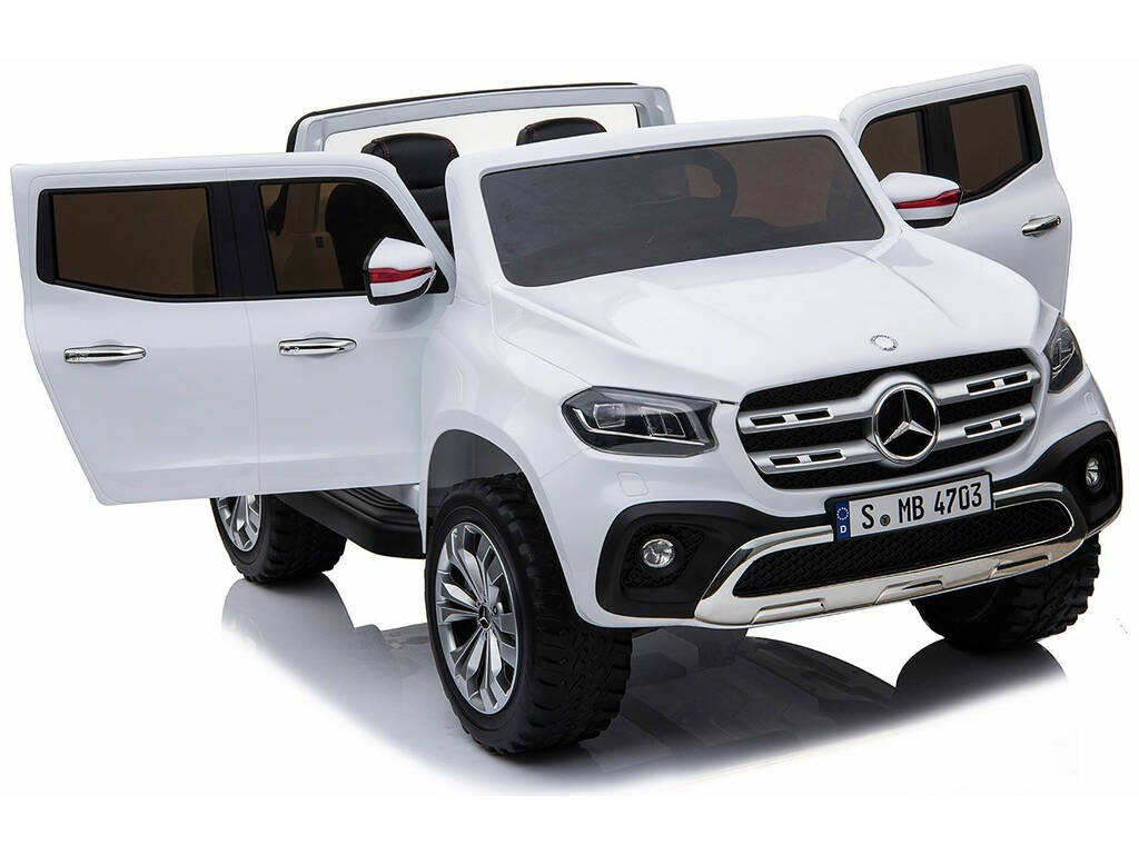 Auto batteria Mercedes Benz X-Class Radio Comando 12v. Bianco