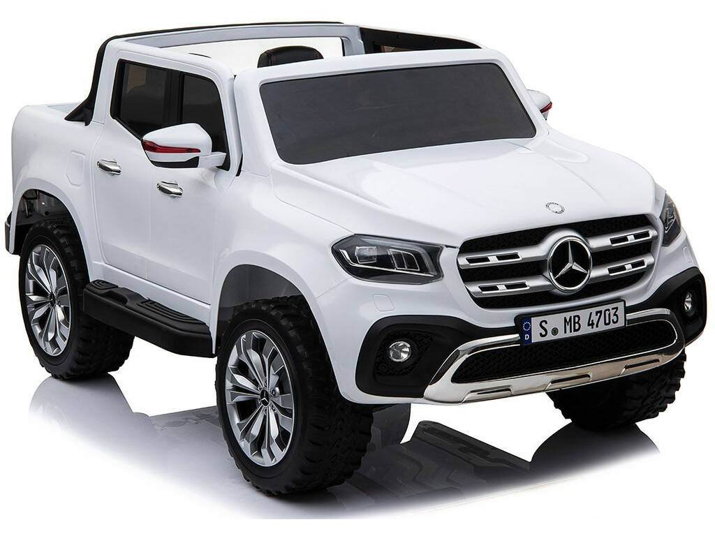 Auto batteria Mercedes Benz X-Class Radio Comando 12v. Bianco