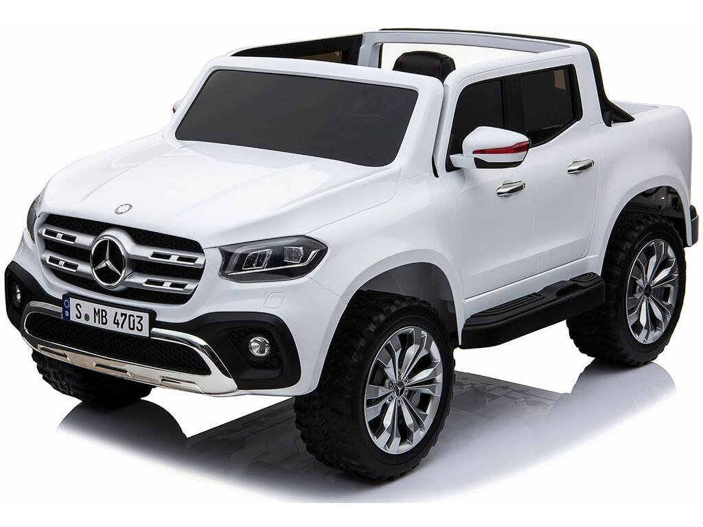 Auto batteria Mercedes Benz X-Class Radio Comando 12v. Bianco