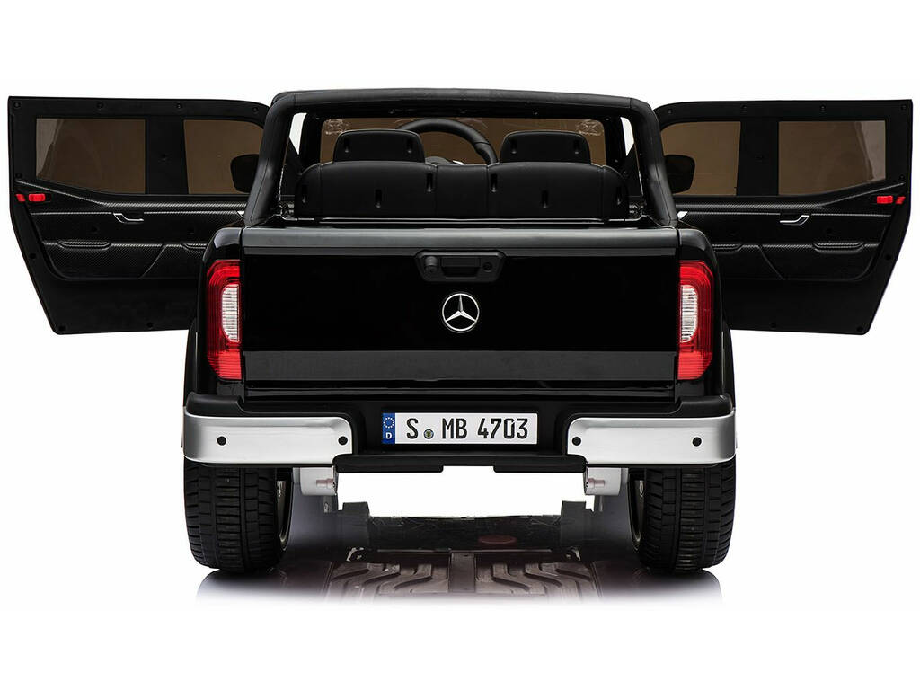 Auto a batteria Mercedes Benz X-Class Radio comando 12 v.Nero