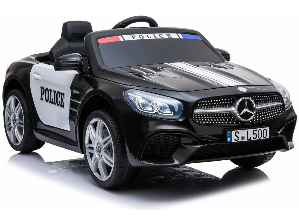 Battery Car Mercedes Benz SL500 Police Radio Controlled Battery Car