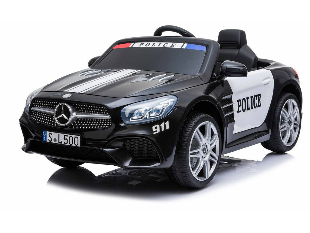 Battery Car Mercedes Benz SL500 Police Radio Controlled Battery Car
