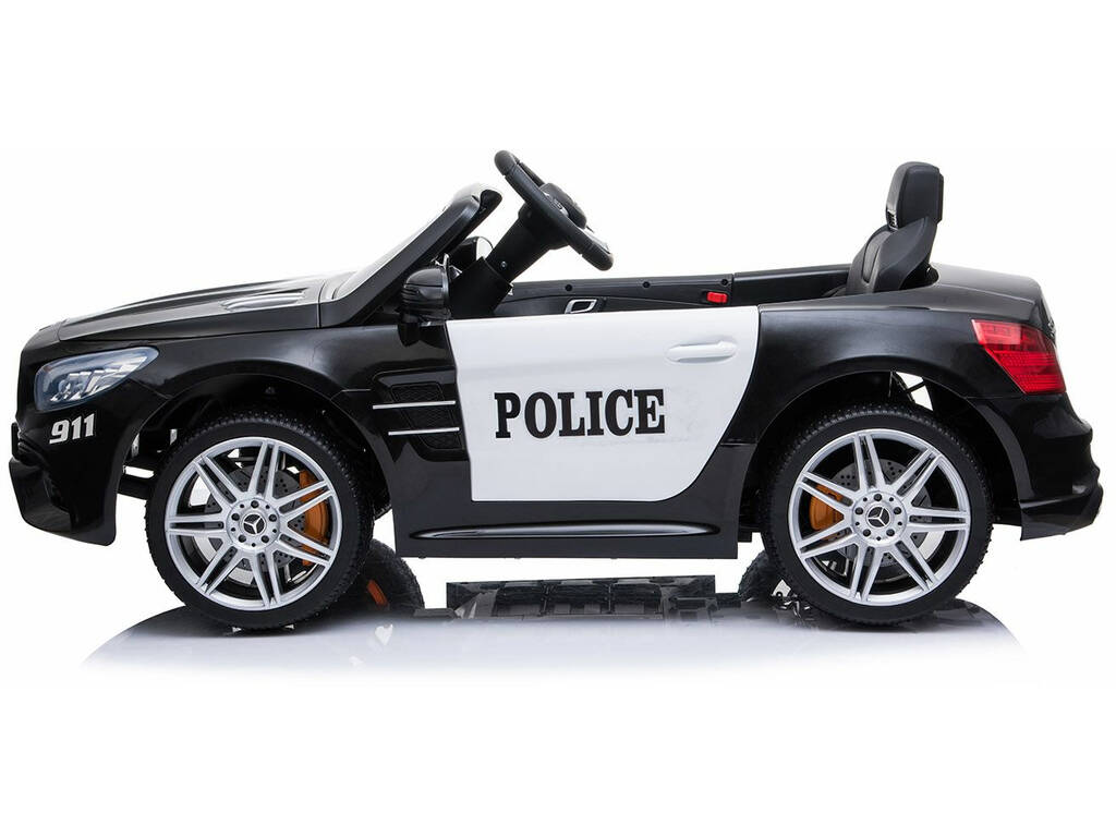 Battery Car Mercedes Benz SL500 Police Radio Controlled Battery Car
