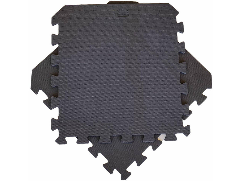 Jeu de 8 carreaux de sol de protection 390x390x6 mm. Dureté 40°.