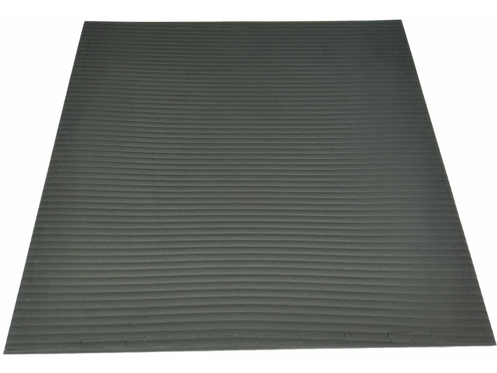 Carreau de sol pour judo 102x102x4 cm Noir Gris Dureté 35°.