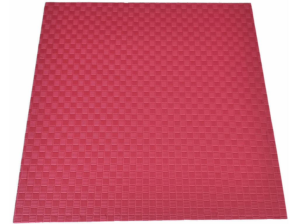 Carreau de sol Taekwondo 102x102x2,5 cm Rouge et Bleu Dureté 40°.