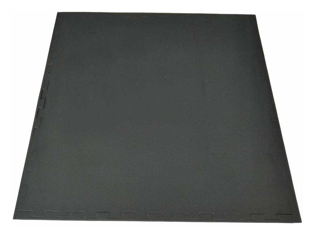 Carreau de sol Taekwondo 102x102x2,5 cm Gris Noir Dureté 40°.