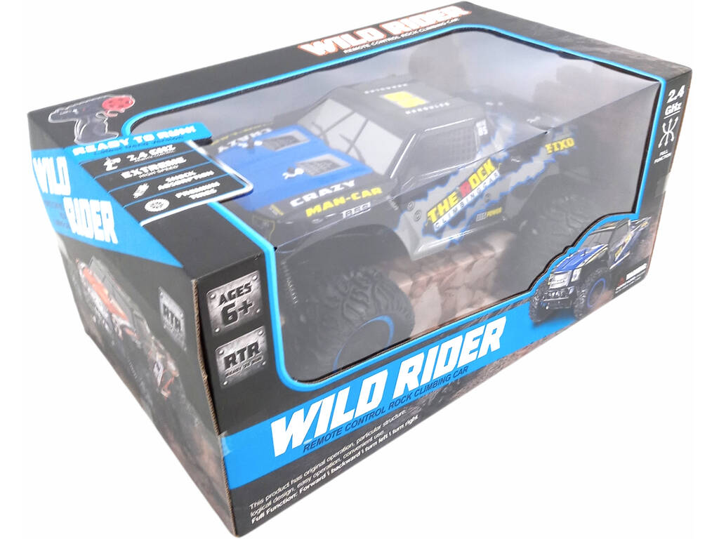 Radio Control Wild Rider 2.4G 4 Fonctions Bleu