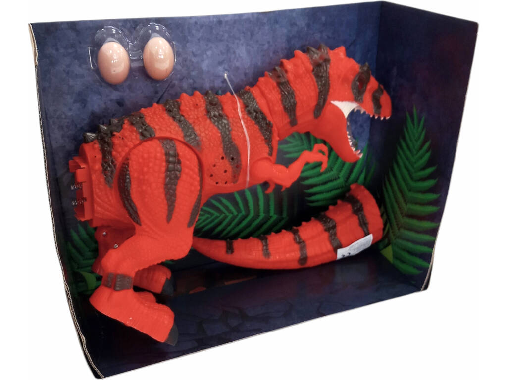Tirannosauro Arancione Camminatore 45 cm.