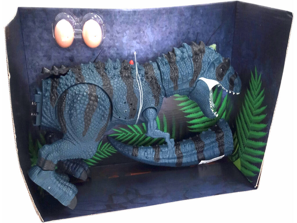 Tirannosauro verde camminatore 45 cm.