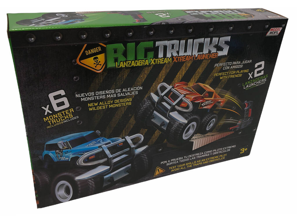 Set 2 Lanceurs 6 Munster Trucks Cars