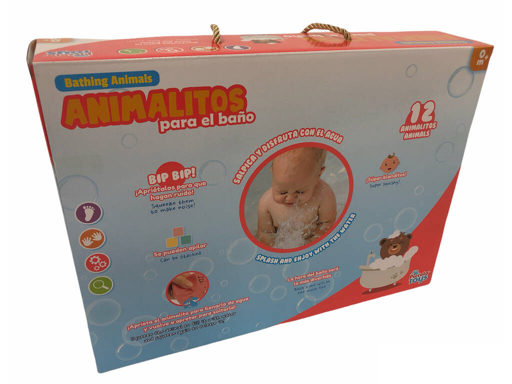 Ensemble 12 animaux de bain