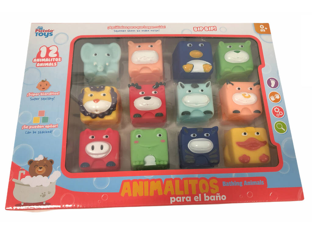 Ensemble 12 animaux de bain