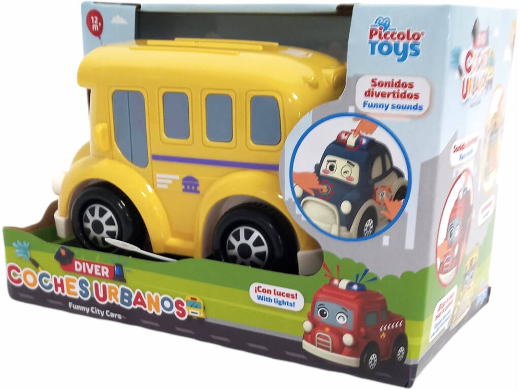 Autocarro Bump and Go com Luzes e Sons