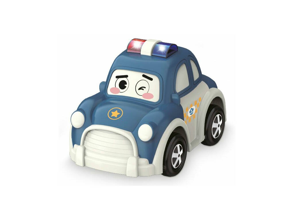 Auto della polizia Bump and Go con luci e suoni