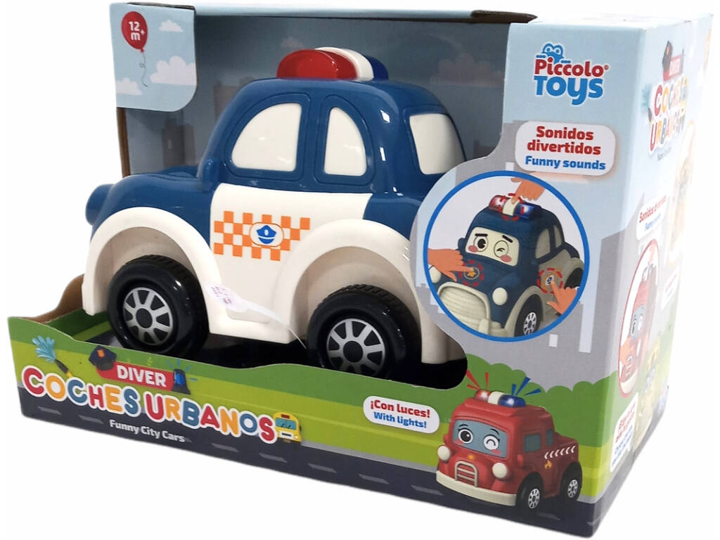Auto della polizia Bump and Go con luci e suoni