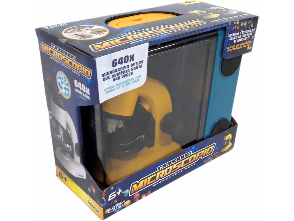 Mallette de table pour microscope jaune