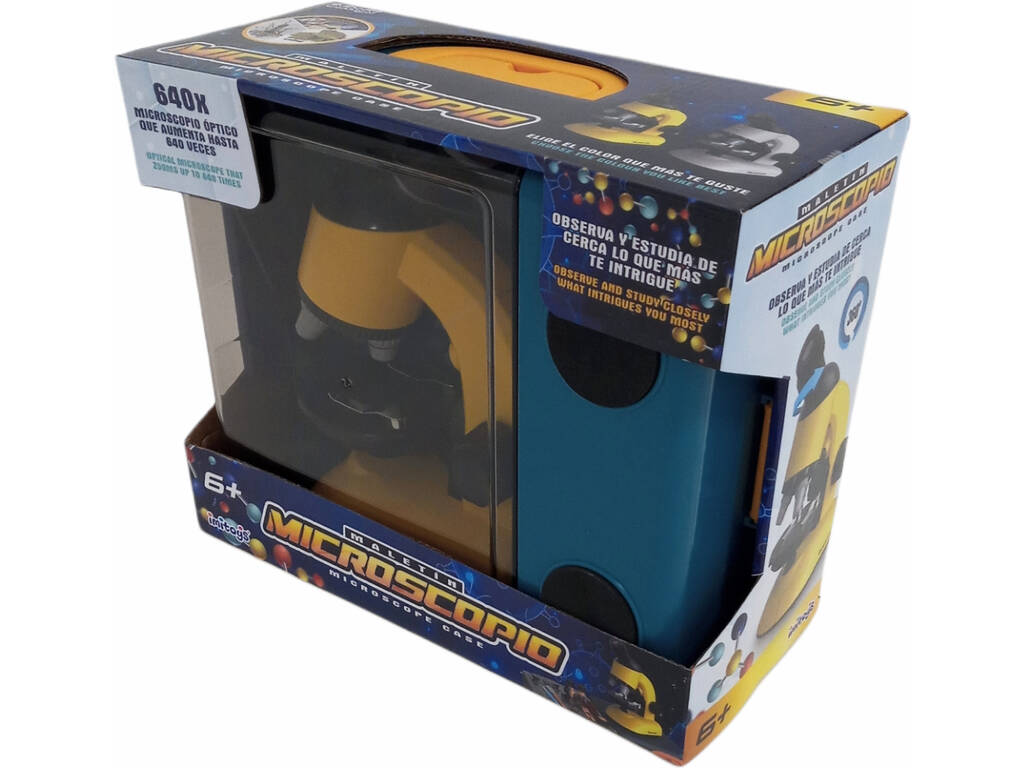 Mallette de table pour microscope jaune