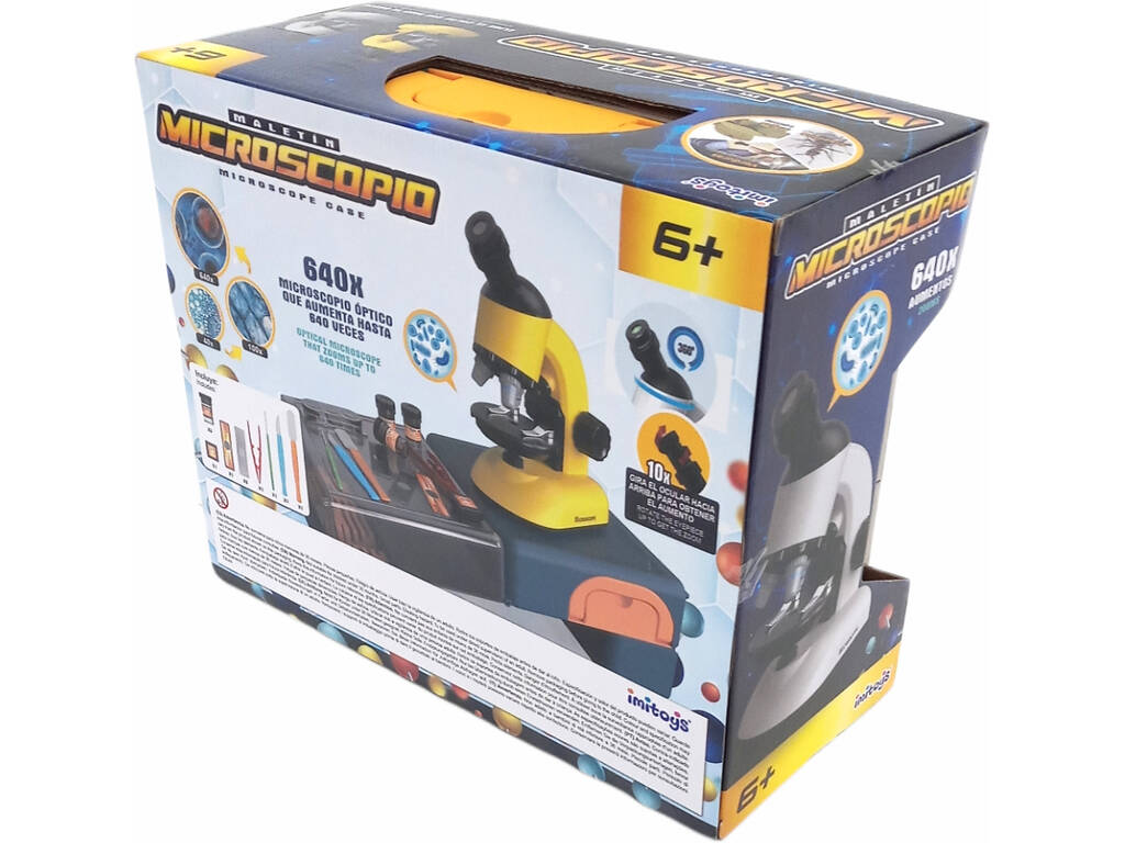 Mallette de table pour microscope jaune