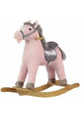 Pink und Grauer Pferd Schaukelplüsch