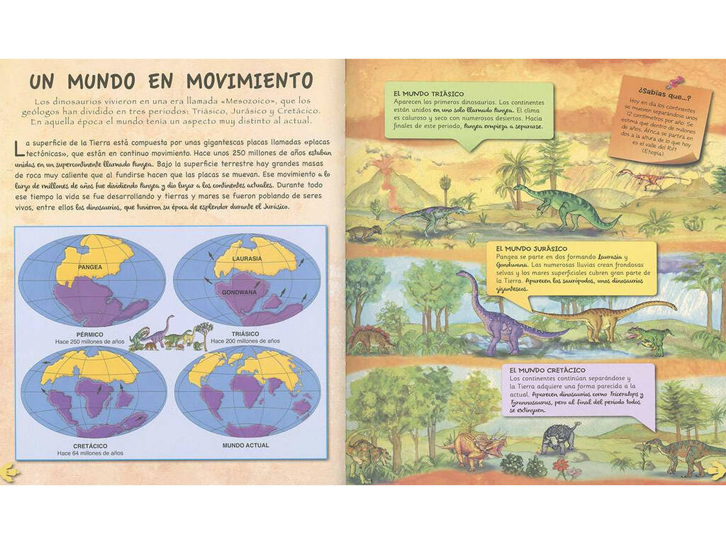 Esplora e impara l'era dei dinosauri Susaeta S2098003