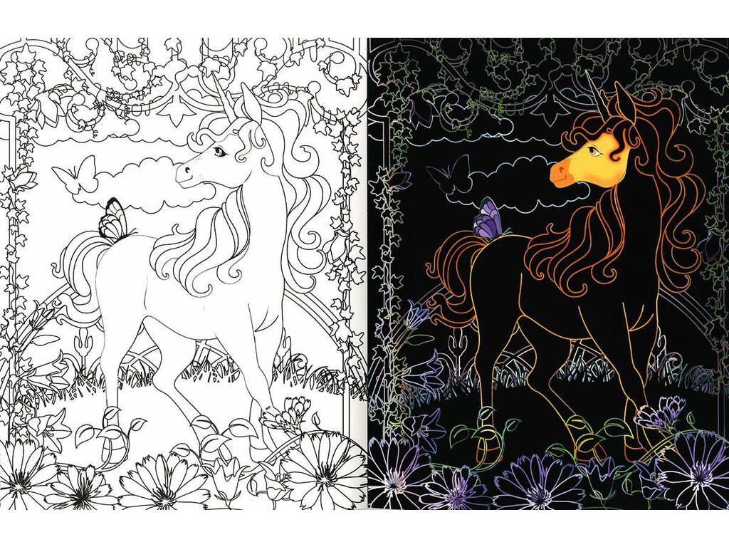 Unicorni Disegni da grattare e colorare 1 Susaeta S3483001