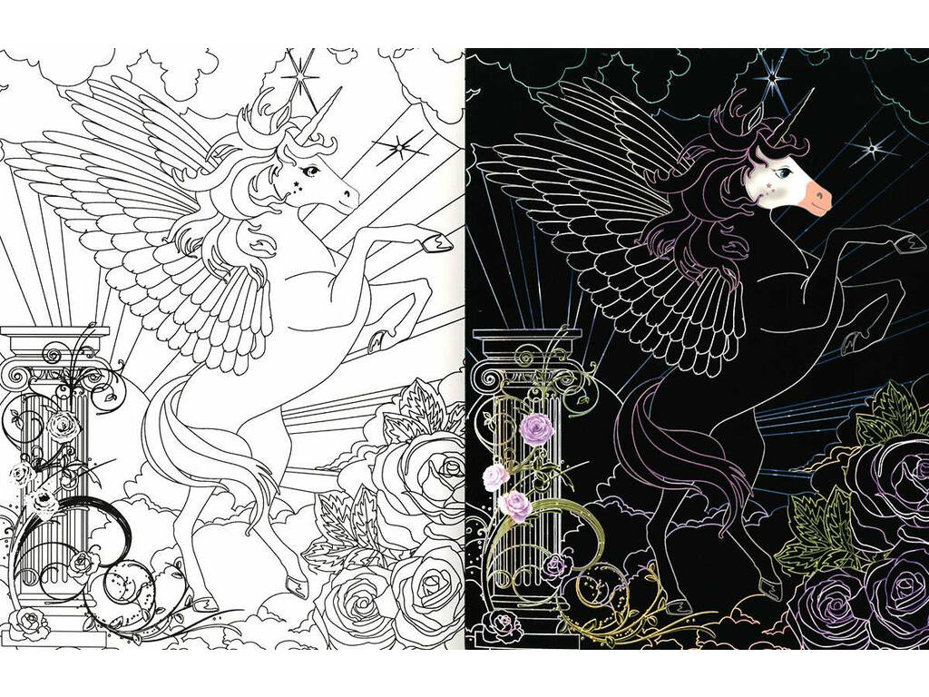 Unicorni Disegni da grattare e colorare 1 Susaeta S3483001