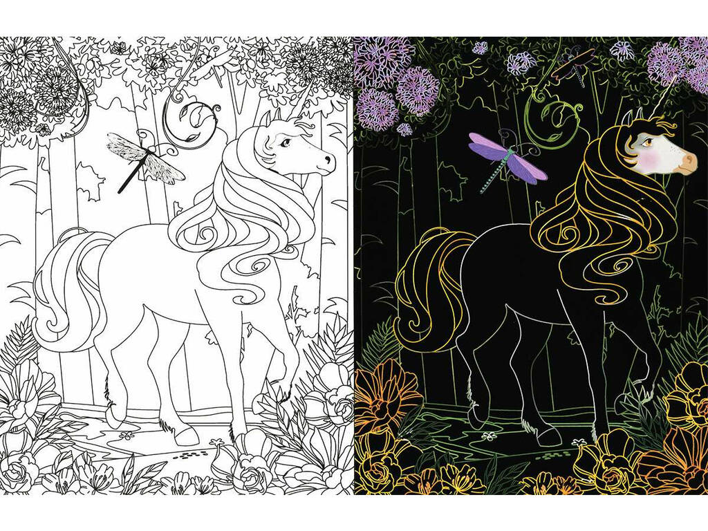 Unicorni Disegni da grattare e colorare 2 Susaeta S3483002