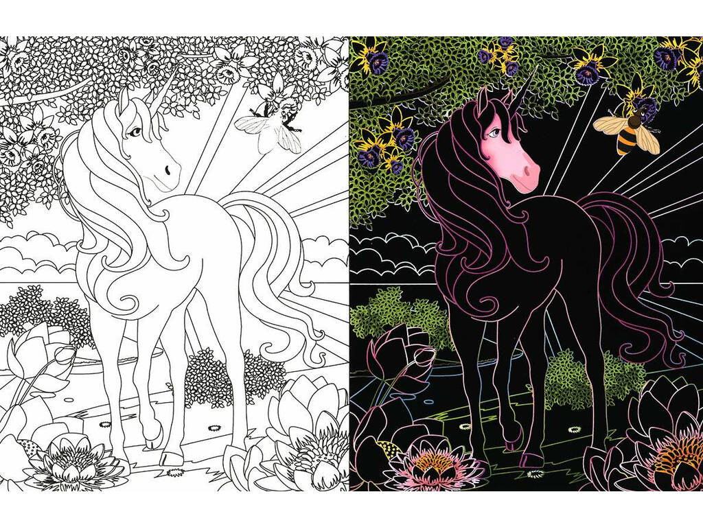 Unicorni Disegni da grattare e colorare 2 Susaeta S3483002