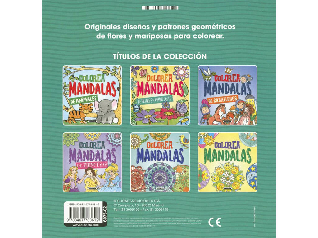 Colora Mandala Fiori e Farfalle Susaeta S6075002