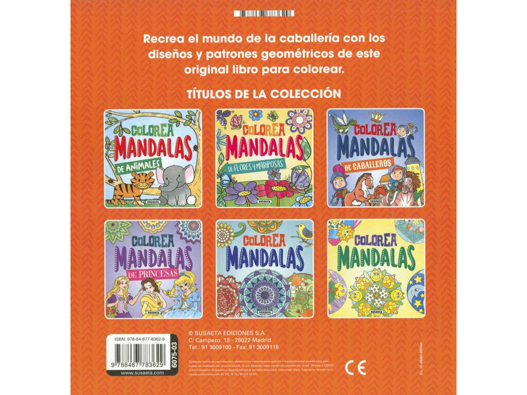 Colore Mandalas Cavaleiros Susaeta S6075003