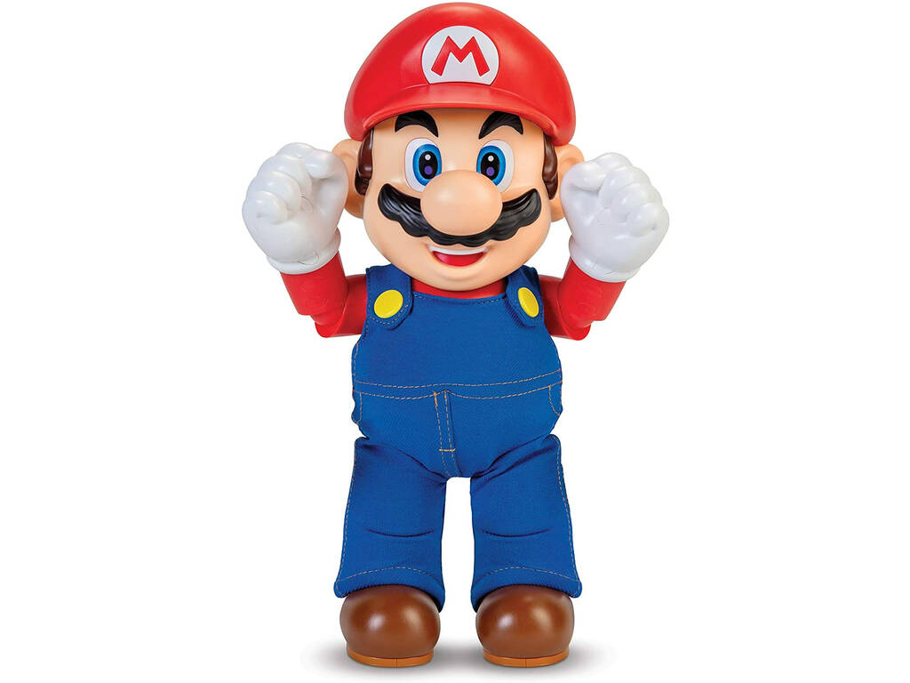 Super Mario Figurine 30 cm Articulée Interactive avec Musique et qui Parle Jakks 404304