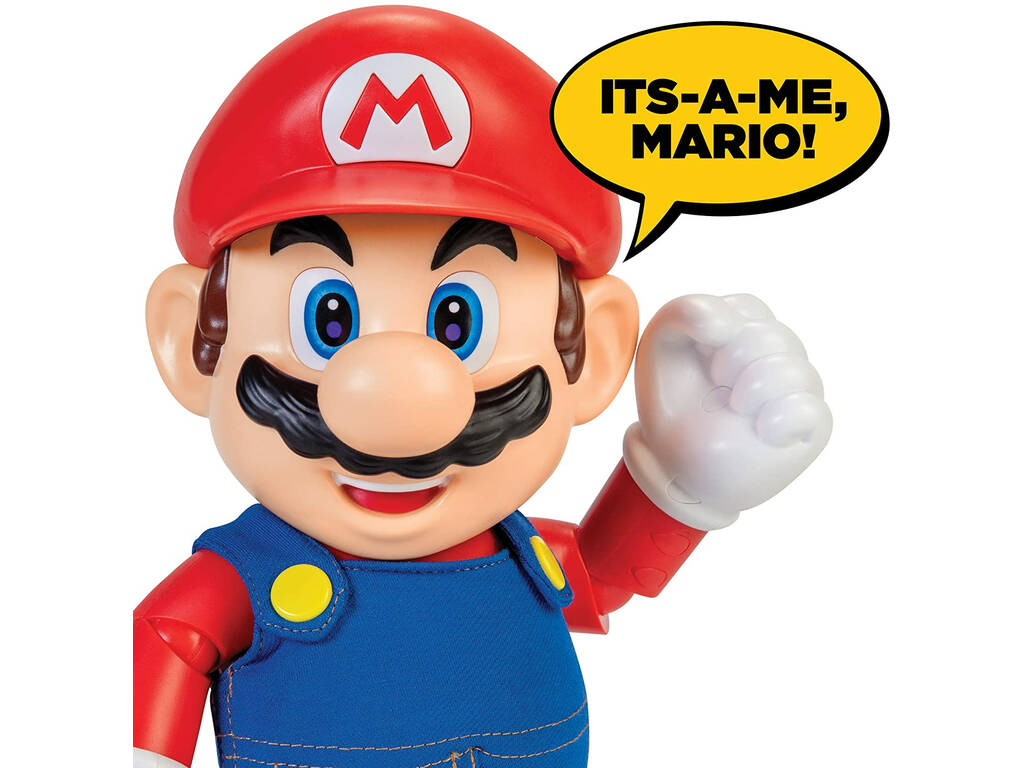 Super Mario Figurine 30 cm Articulée Interactive avec Musique et qui Parle Jakks 404304