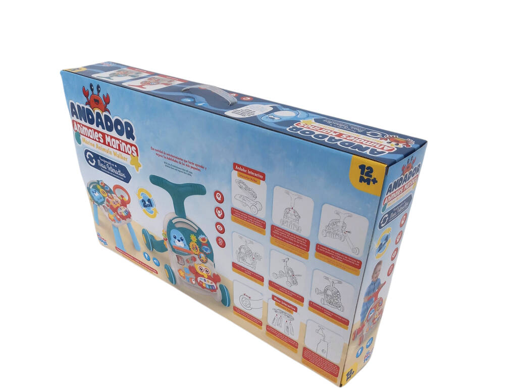 Andador Mesa Aprendizaje Infantil 2 en 1 Azul