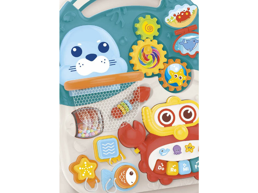 Andador Mesa Aprendizaje Infantil 2 en 1 Azul