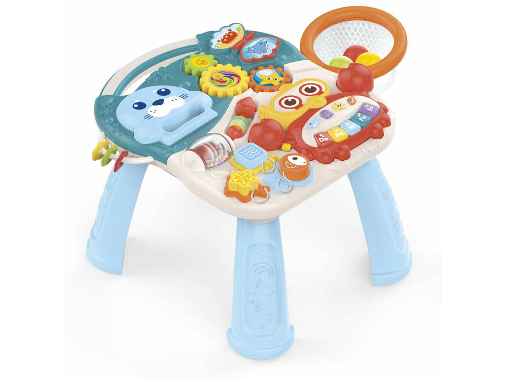 Andador Mesa Aprendizaje Infantil 2 en 1 Azul